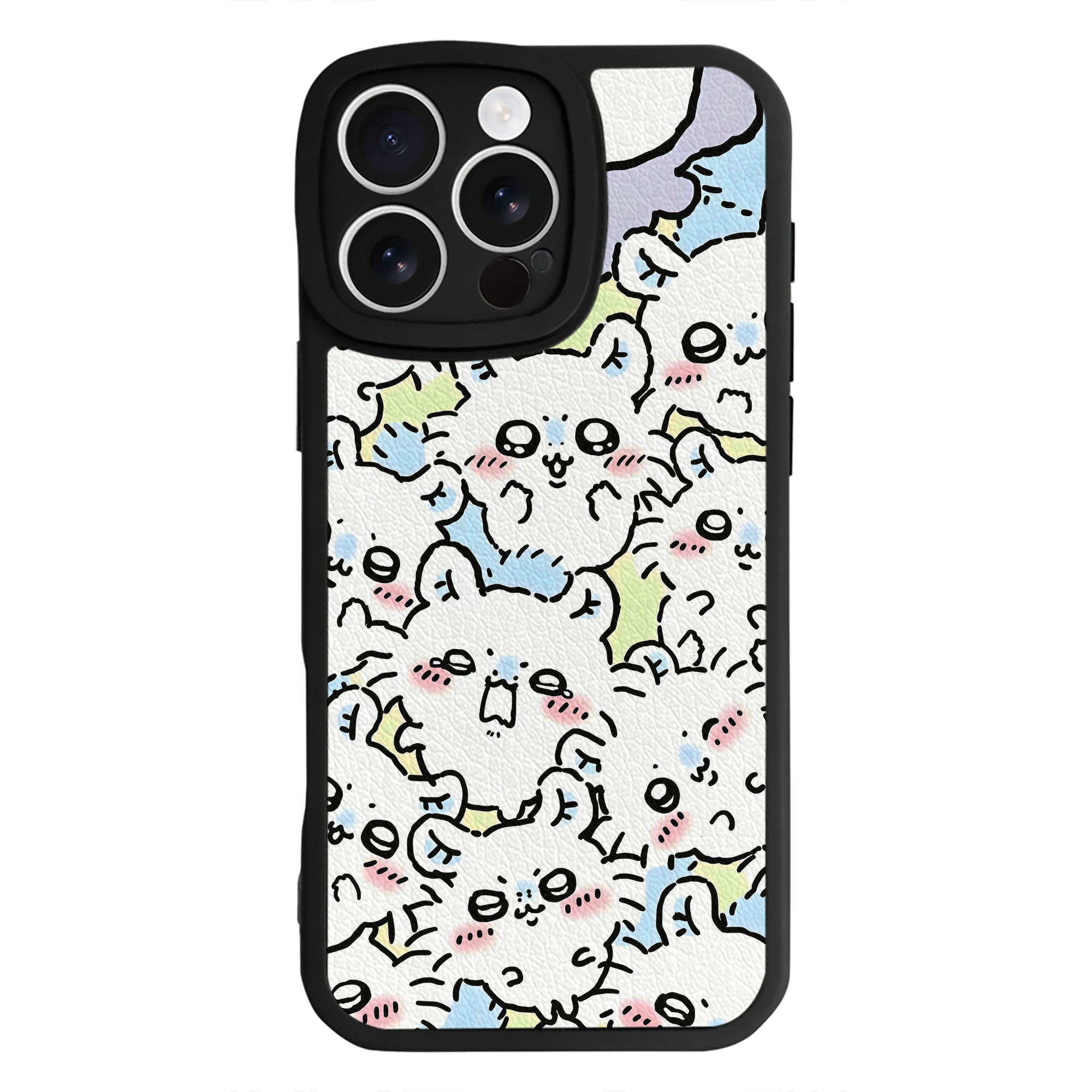 （画像用） ちいかわ Chii-kawa 【iPhone 16シリーズ対応】シリコンスマホケース（レザー調） 材質：シリコン